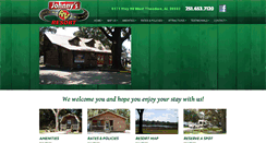 Desktop Screenshot of johnnysrvresort.com